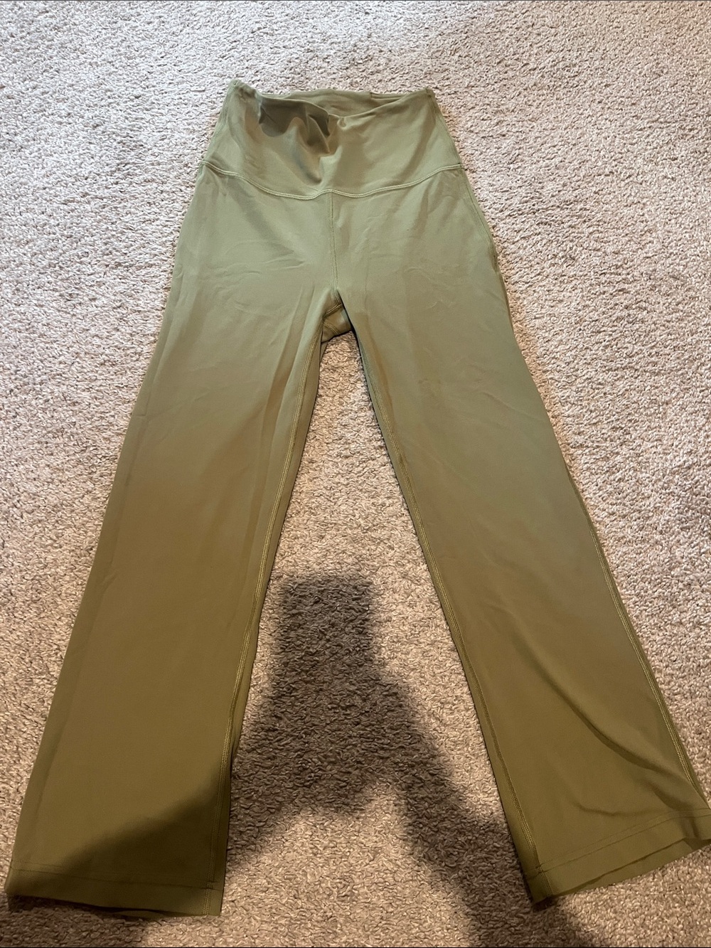 lululemon athletica Olive Green Flare Leggings